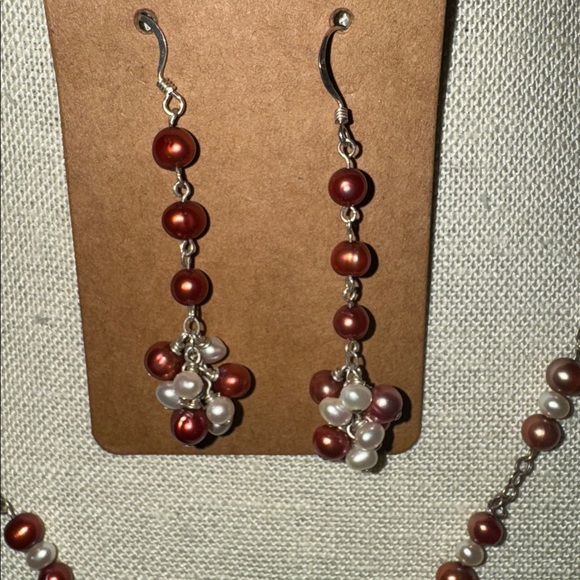 Fresh water Pearl Y style Set - Picture 2 of 4